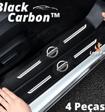 Carregar imagem no visualizador da galeria, Soleira Adesiva de Fibra de Carbono para carros