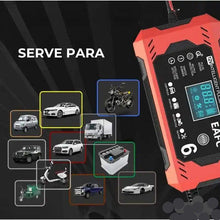 Carregar imagem no visualizador da galeria, Carregador Inteligente Bateria Carro Moto Display LCD - Acellerando