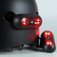 Carregar imagem no visualizador da galeria, Helmet Light Sinalização traseira para capacetes