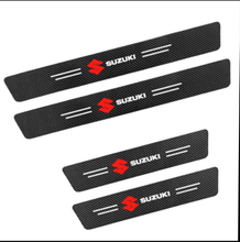 Carregar imagem no visualizador da galeria, Soleira Adesiva de Fibra de Carbono para carros
