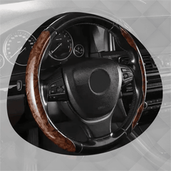 Capa para Volante Premium Grão de Madeira - Acellerando